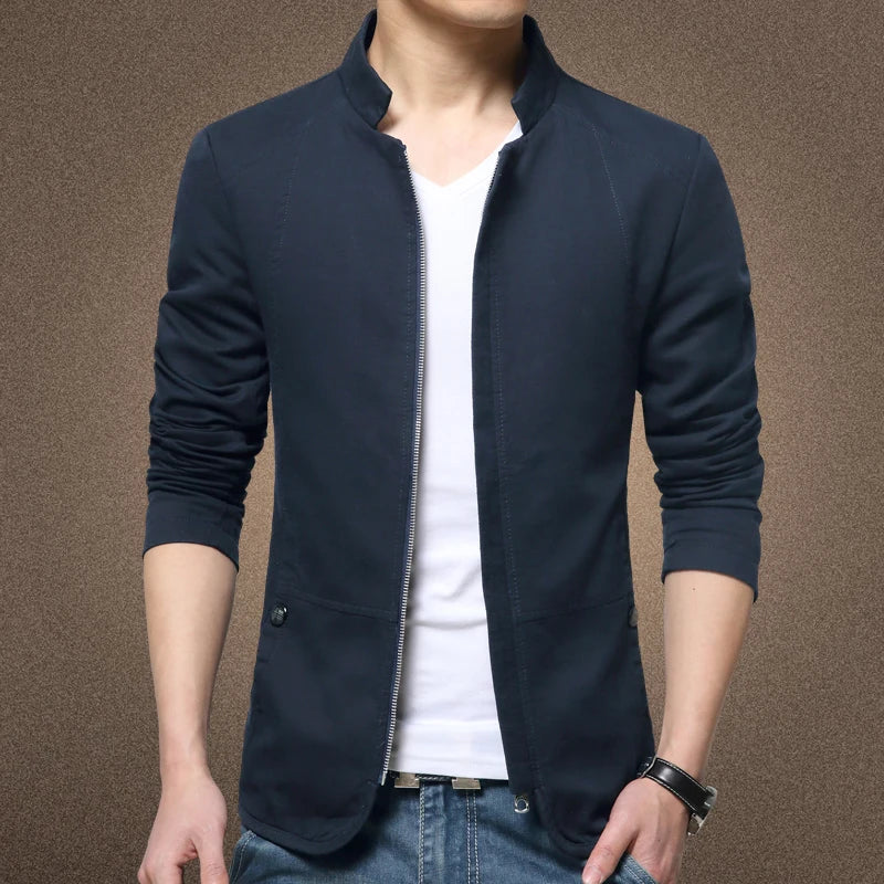 Men's Slim Stand-Collar Jacket