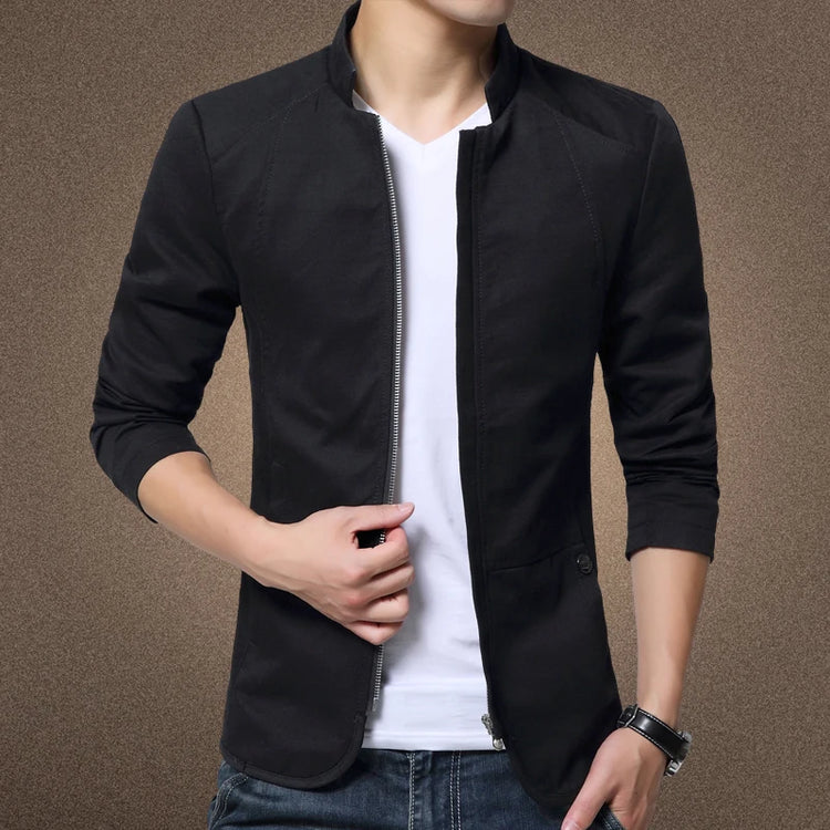 Men's Slim Stand-Collar Jacket