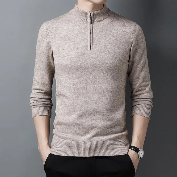 Men's Half-Zip Slim Sweater