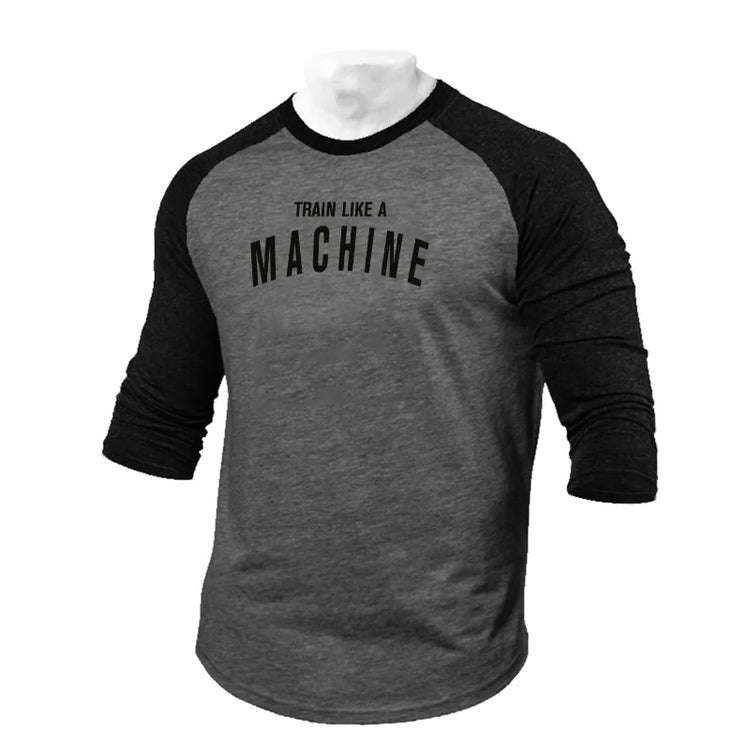 Men's Three-Quarter Sleeve Printed T-Shirt