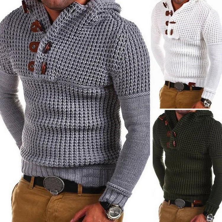 Men's Thick Knit Pullover Sweater