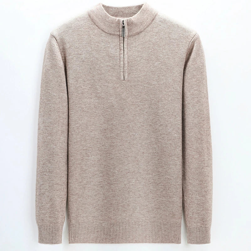 Men's Half-Zip Slim Sweater