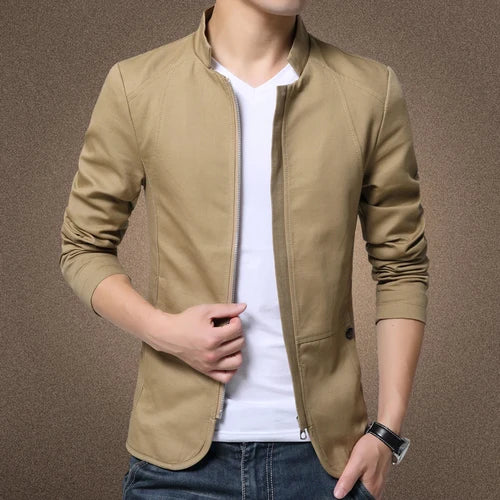 Men's Slim Stand-Collar Jacket