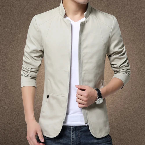 Men's Slim Stand-Collar Jacket