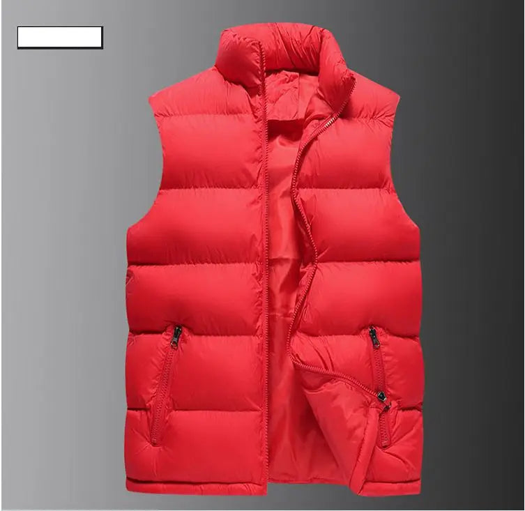 Men's Stand-Collar Vest Jacket