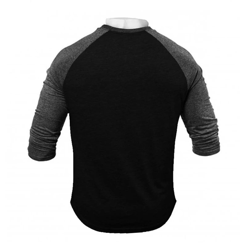 Men's Three-Quarter Sleeve Printed T-Shirt