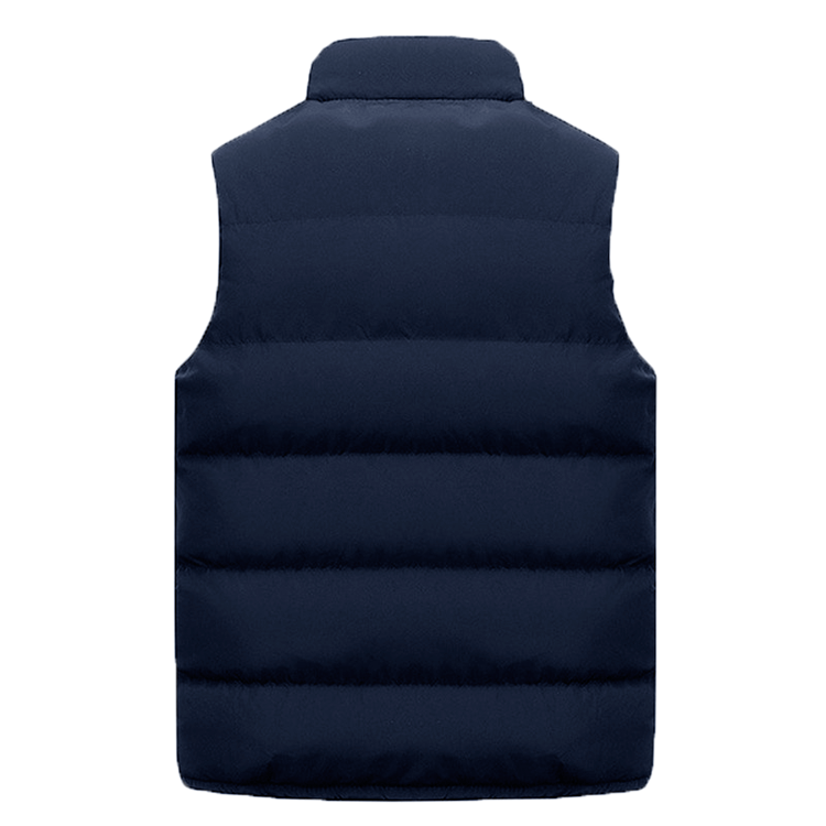 Men's Stand-Collar Vest Jacket