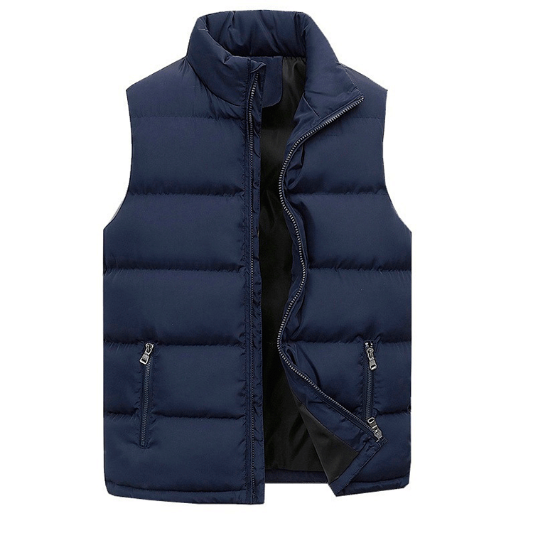 Men's Stand-Collar Vest Jacket