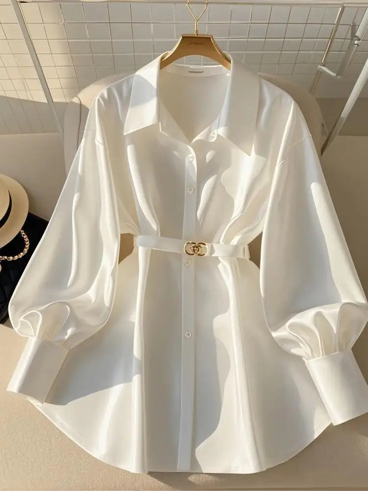 French-Style White Shirt