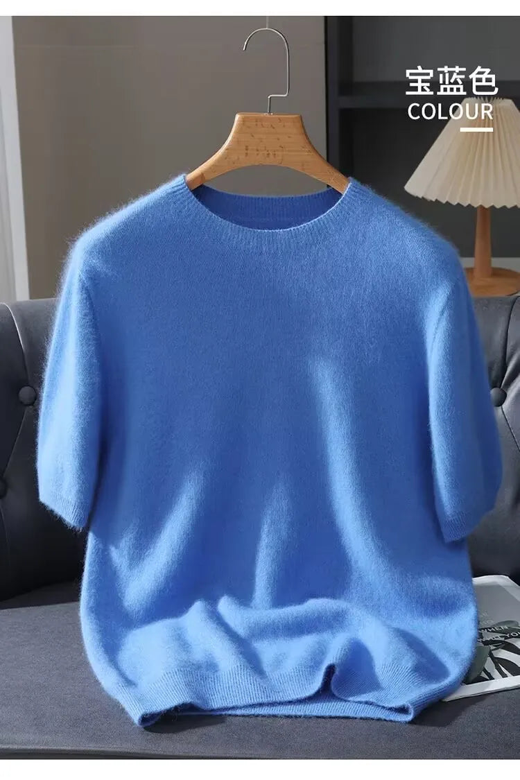 Men's Short-Sleeve Knit Sweater