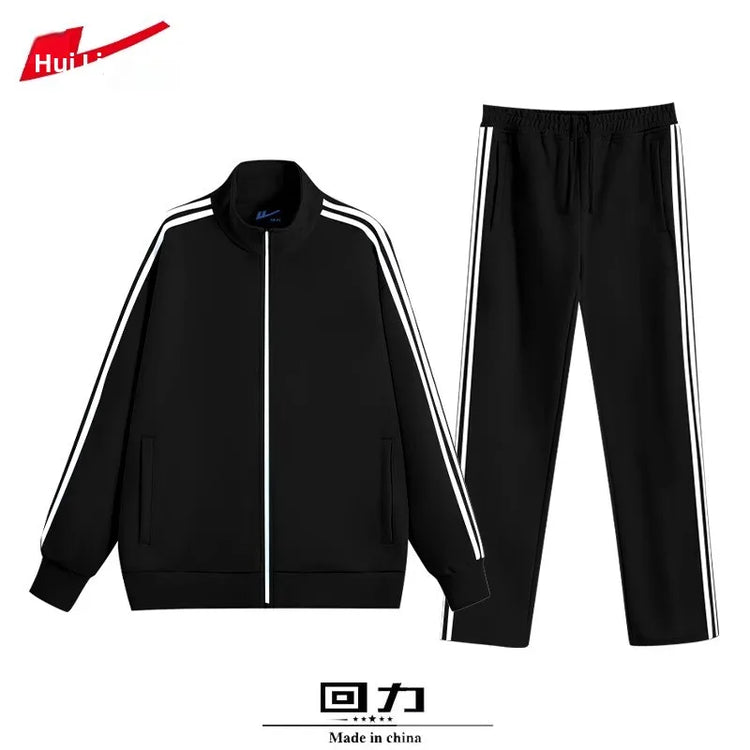 Women's Thickened Fleece Lined Sweatshirt And Pants Sporty Casual Outfit Two Piece Set Trendy Spring Autumn Winter Wear