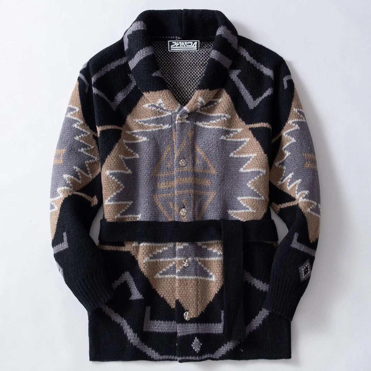 Men's Striped Jacquard Cardigan Sweater