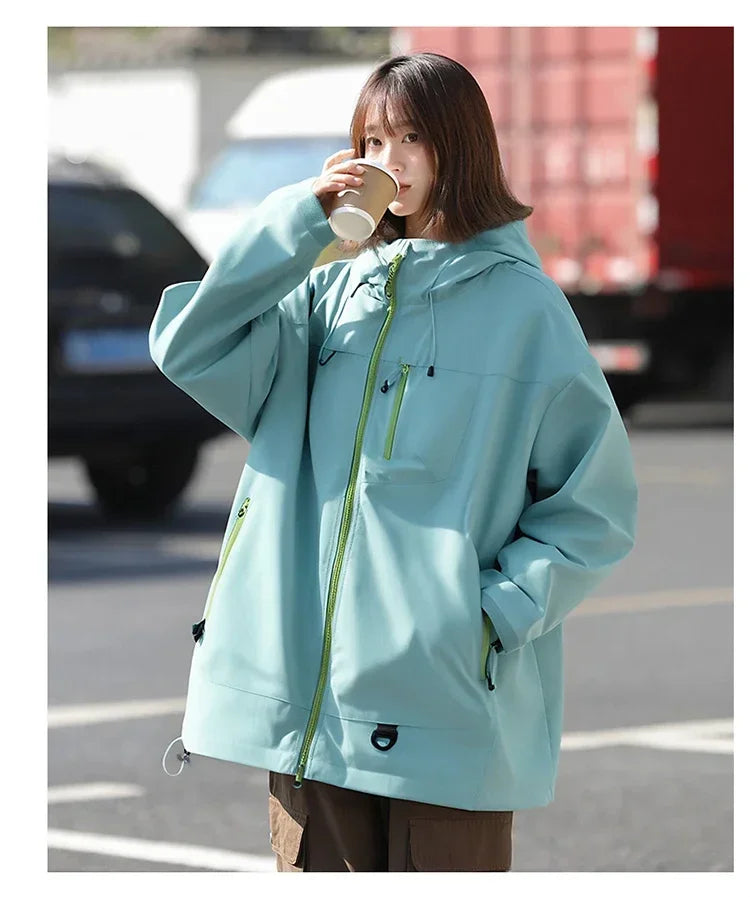 Outdoor Waterproof Hiking Jackets Woman Windbreaker Rain Coat Autumn New Fishing Camping Windproof Cycling Jacket Women Clothing