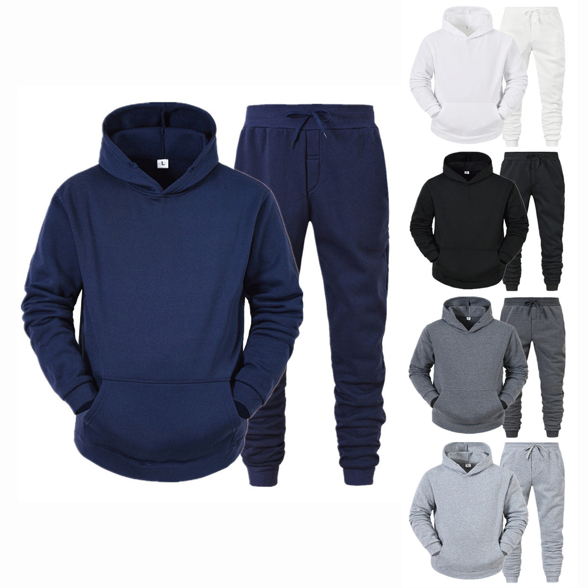 Men's Sporty Hoodie & Pants Set