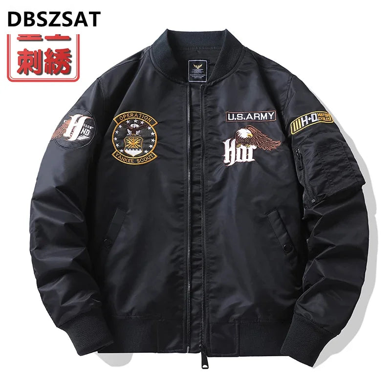 Men's Motorcycle Bomber Jacket