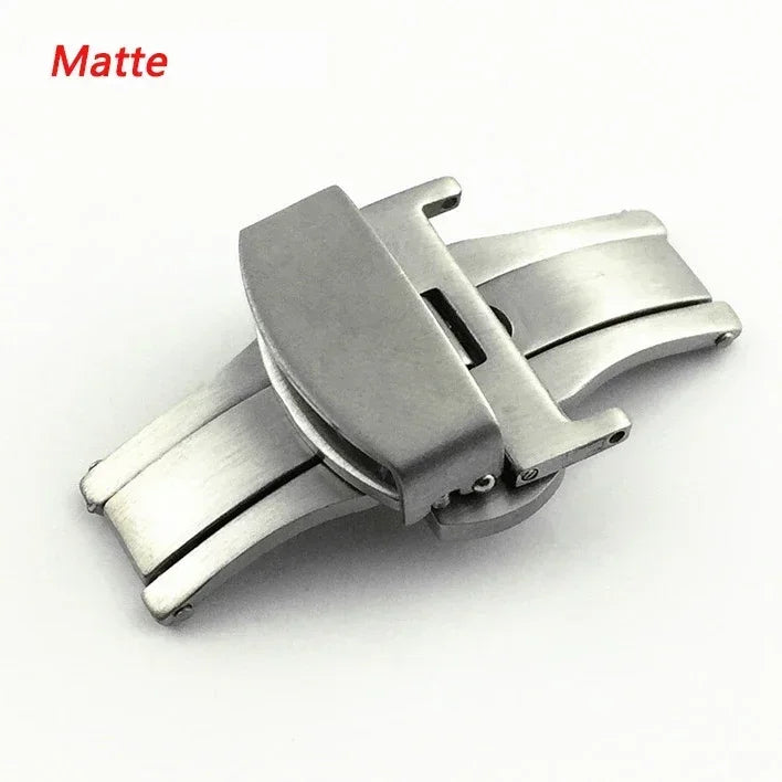 Watch Band Buckles 10mm 12mm 14mm16mm 20mm 22mm 24mm Stainless Steel Butterfly Buckle Polished Button Watchbands Clasp