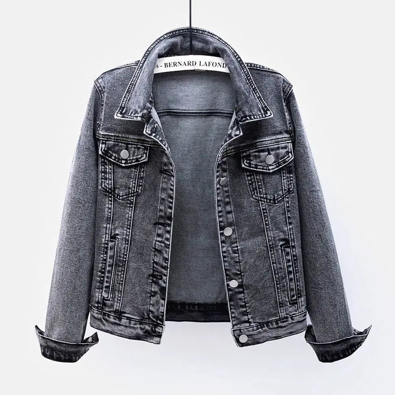 Slim Cropped Denim Jacket