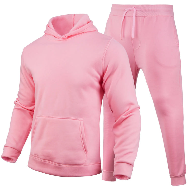 Men's Hooded Sweatshirt & Pants Set