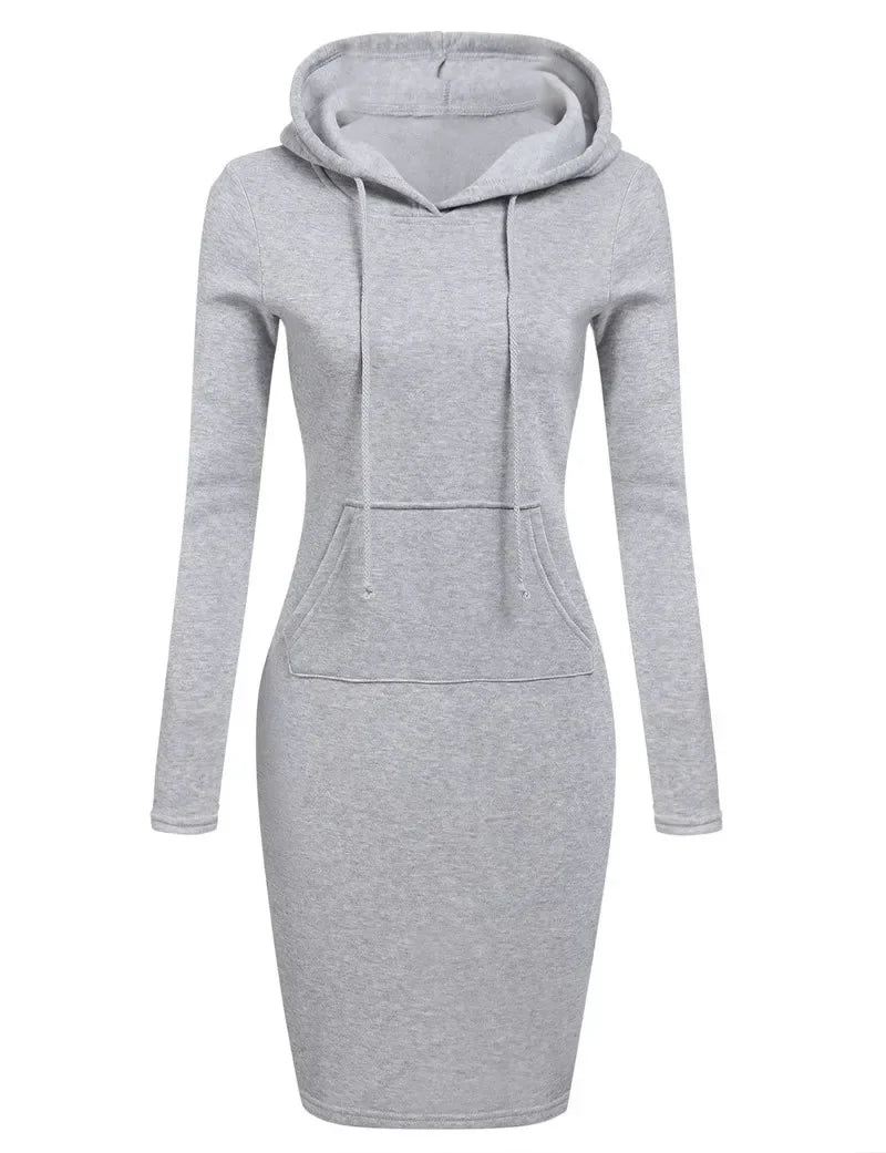 Hooded Sweatshirt Dress
