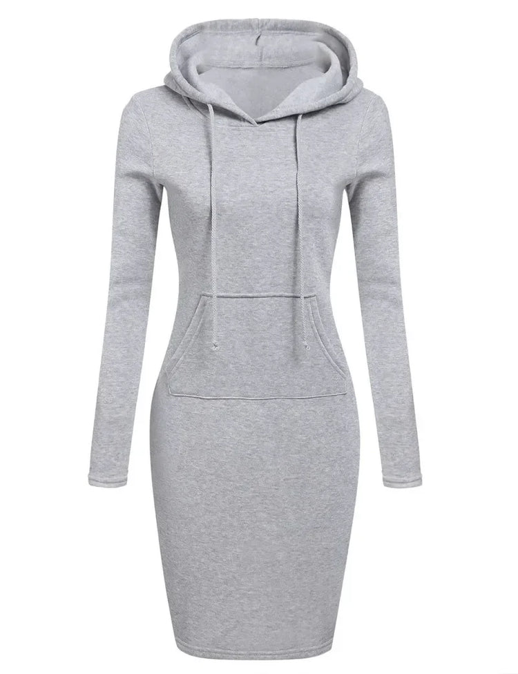 Hooded Sweatshirt Dress