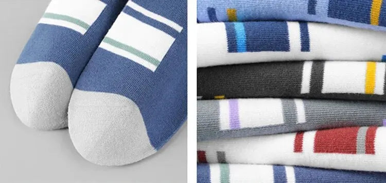 Men's Mid-Calf Sports Socks, 5 Pairs