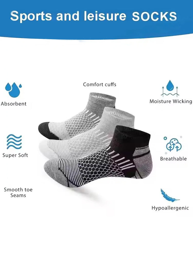 Men's Athletic Ankle Socks, 12 Pairs