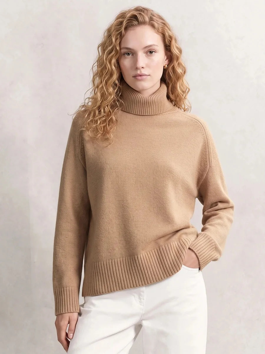 Oversized Chunky Turtleneck Sweater