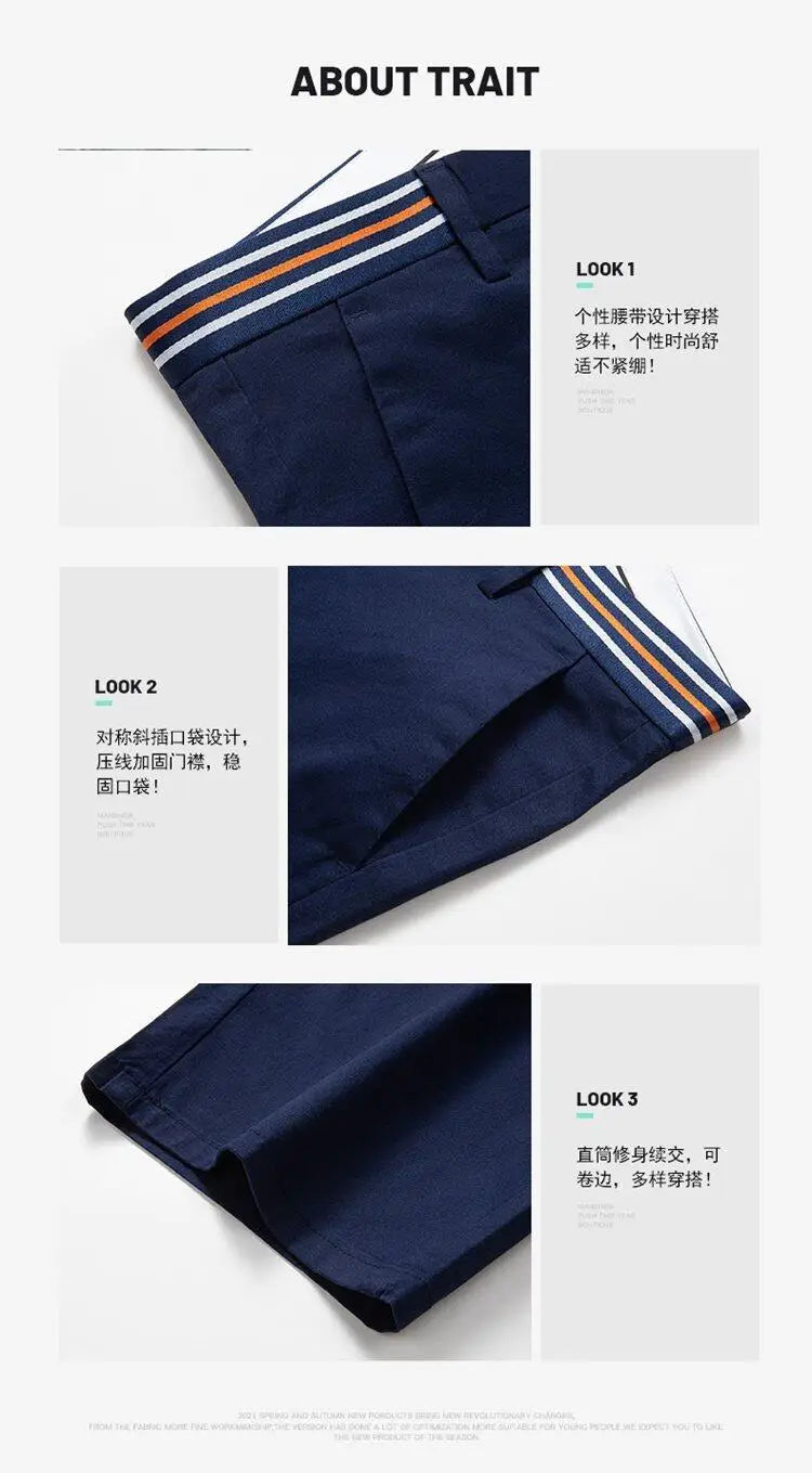 Men's Casual Elastic-Waist Shorts