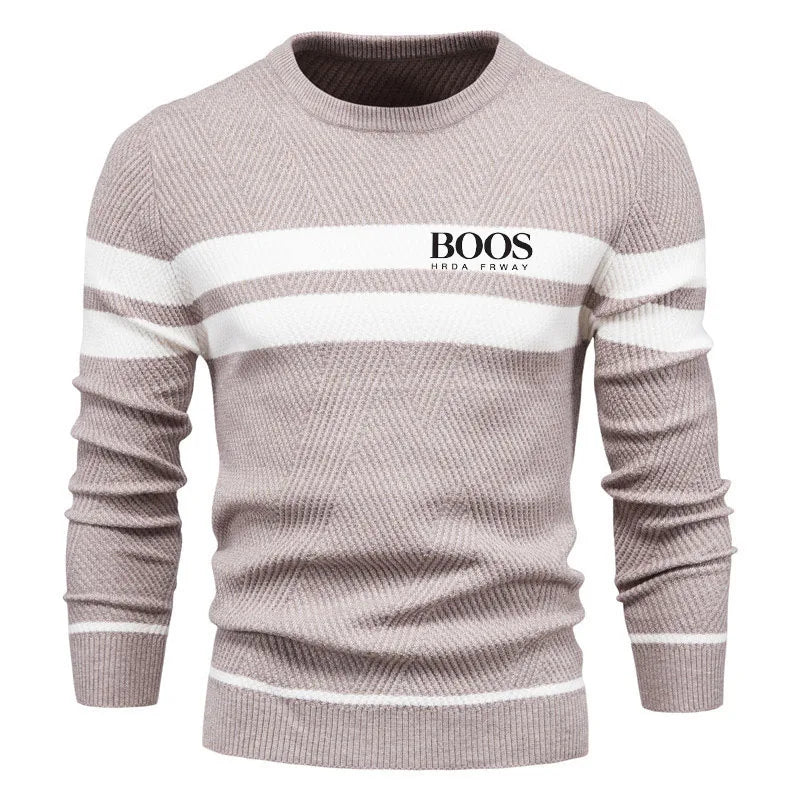 Men's Striped Knit Sweater