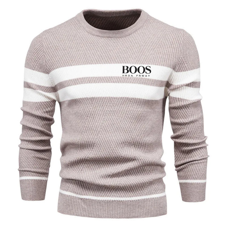 Men's Striped Knit Sweater