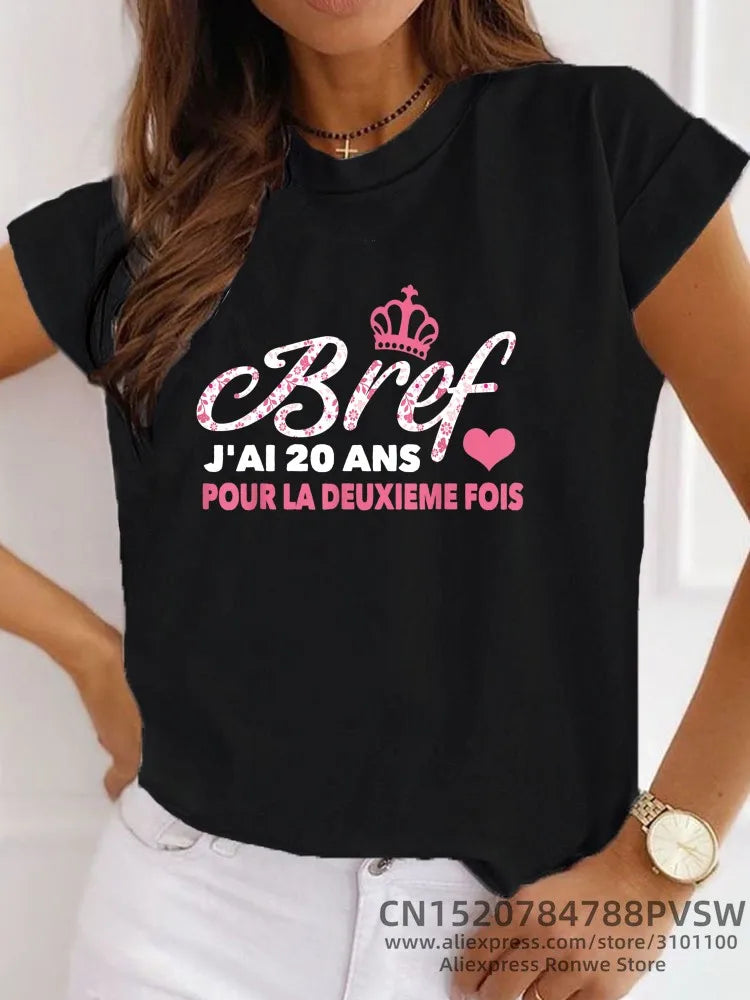 20th Birthday Graphic Tee Top