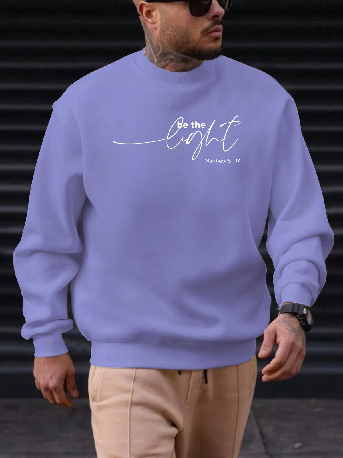 Men's "Be the Light" Sweatshirt Top
