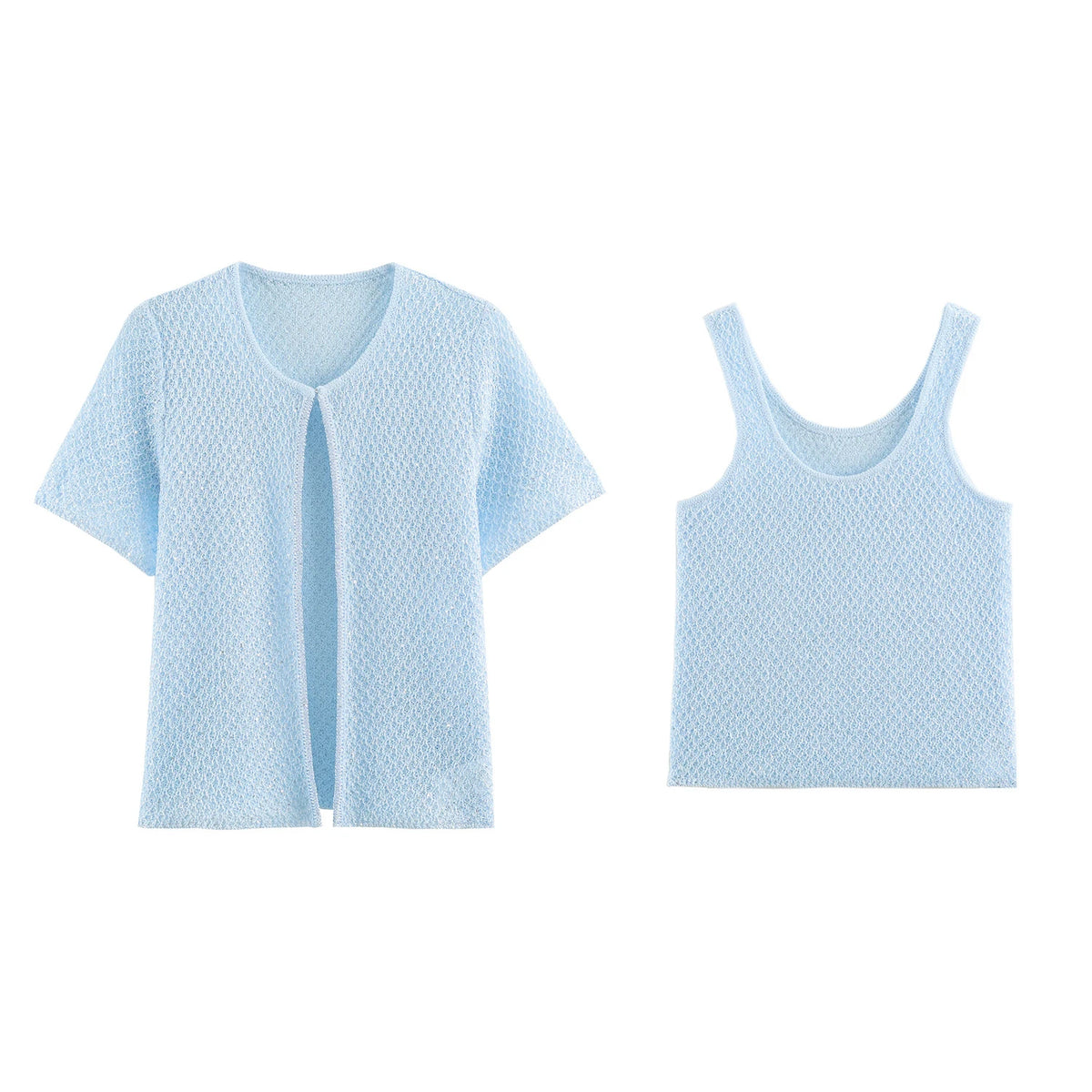 Pearl-Trim Knit Sweater Vest
