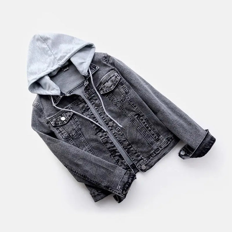 Slim Denim Moto Jacket