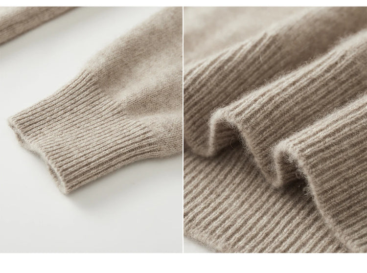 Men's Stand-Collar Button Sweater