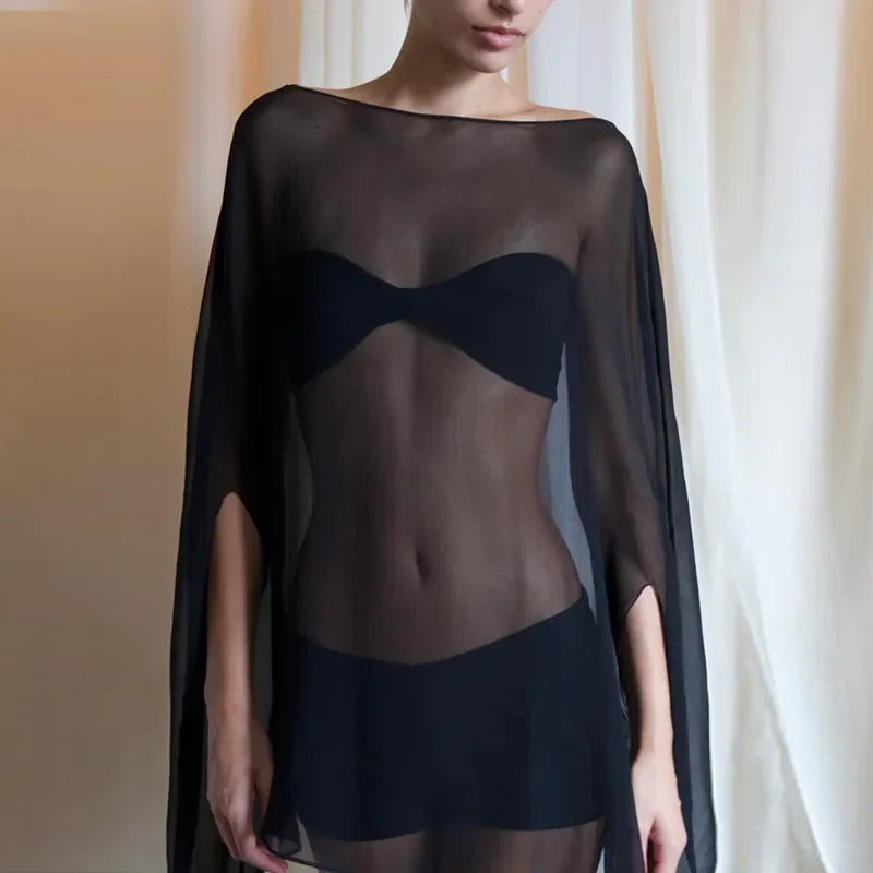 Sheer Chiffon Blouse