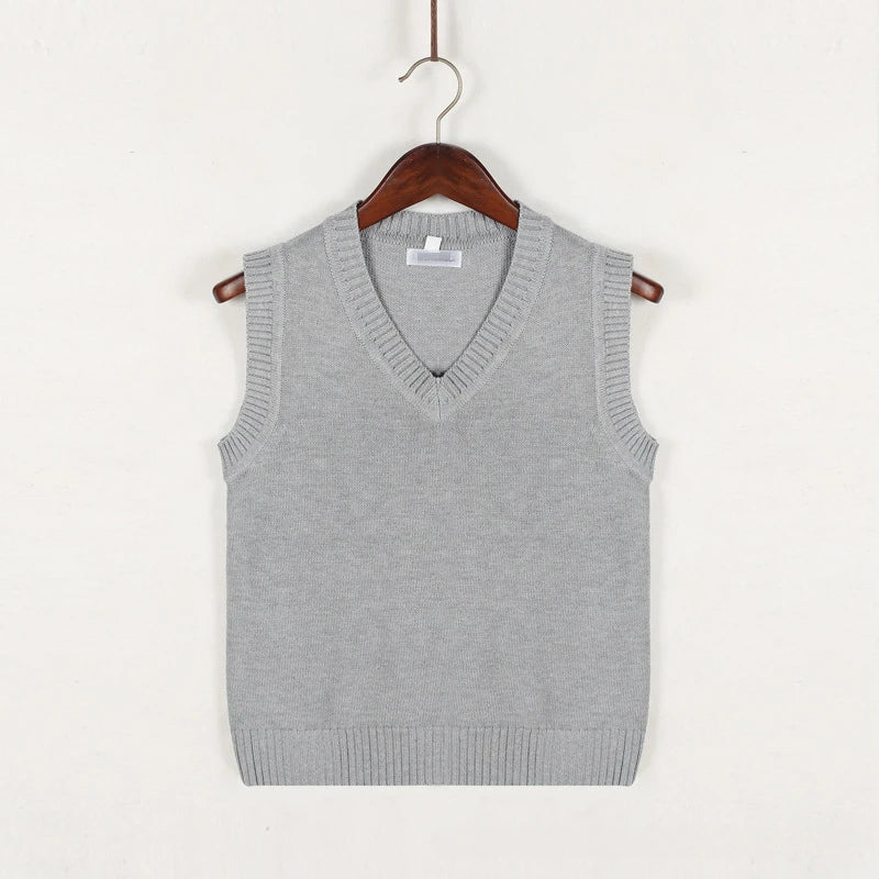 Men's Striped V-Neck Sweater Vest