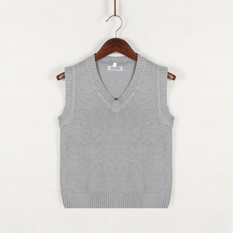 Men's Striped V-Neck Sweater Vest