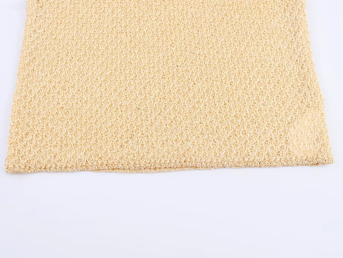 Pearl-Trim Knit Sweater Vest