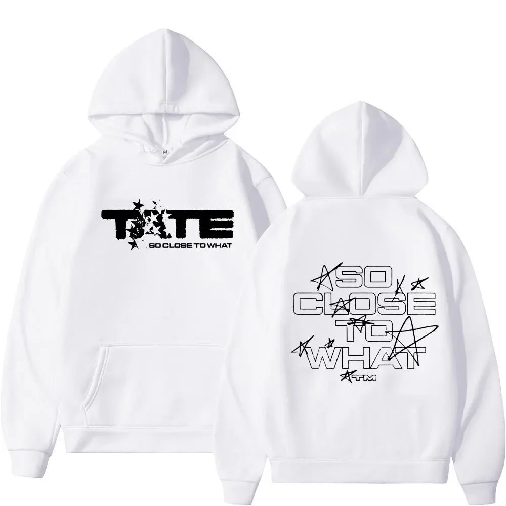 Men Women Clothing Long Sleeve Hooded Sweatshirts Tate McRae So Close To What Album Hoodies Fleece Vintage Oversized Pullovers