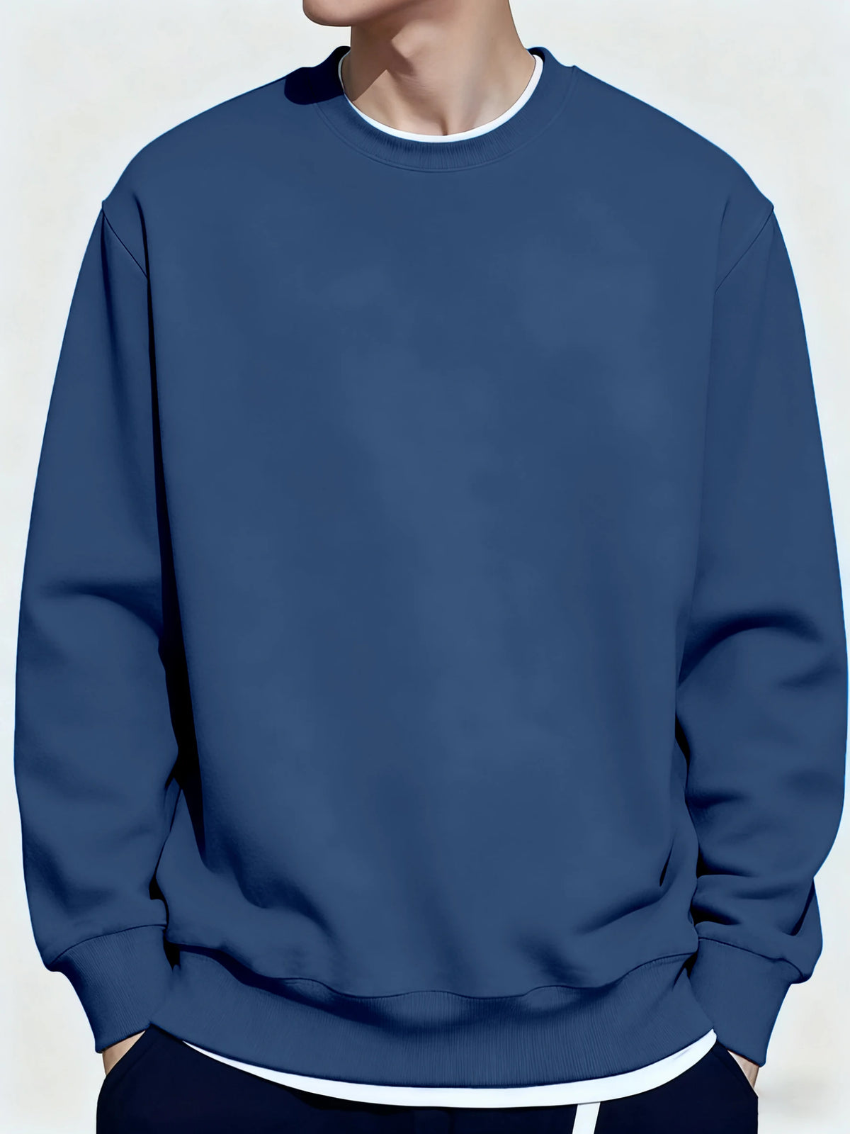 Men's Loose Pullover Sweatshirt Top