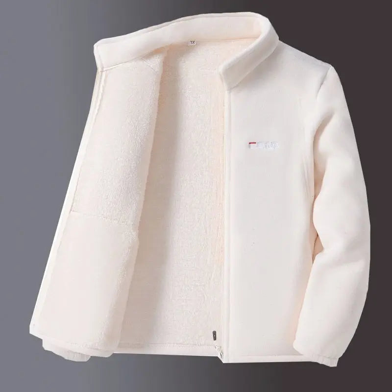 Stand-Collar Fleece Jacket