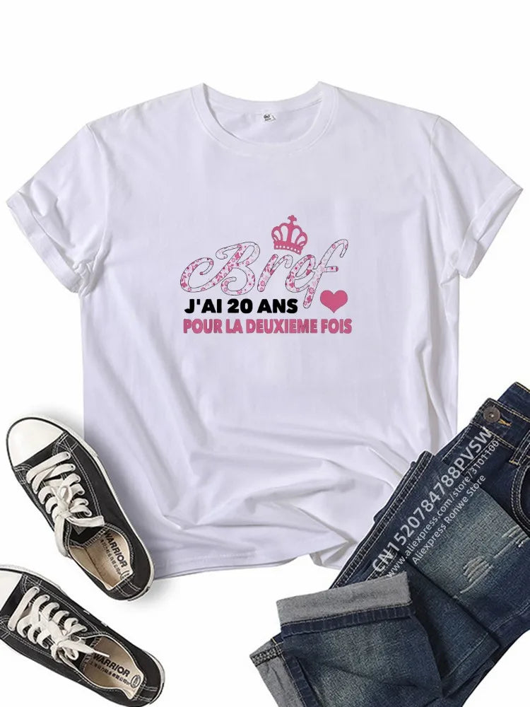 20th Birthday Graphic Tee Top