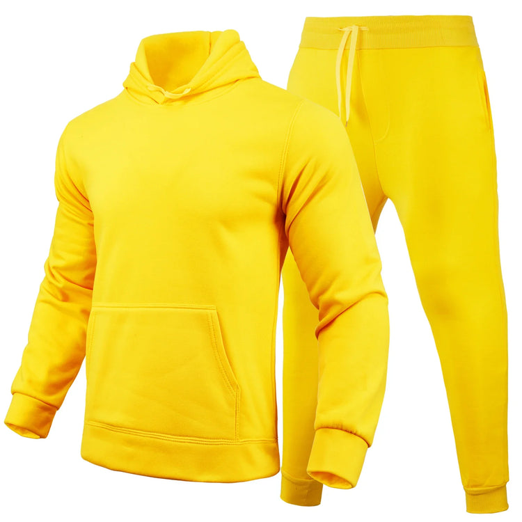 Men's Hooded Sweatshirt & Pants Set