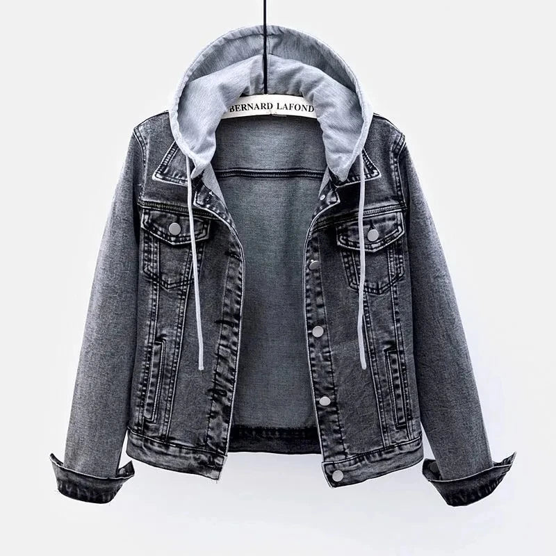 Slim Denim Moto Jacket