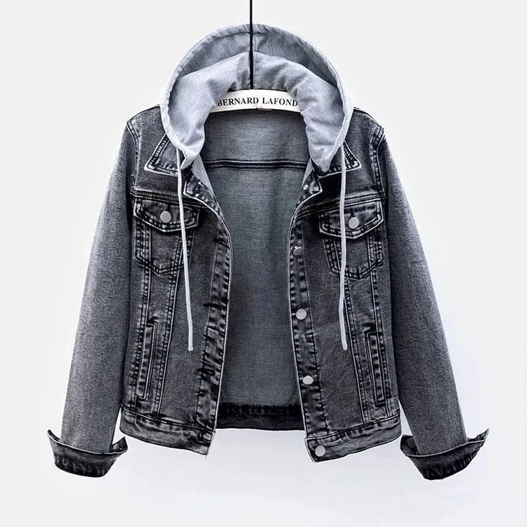 Slim Denim Moto Jacket