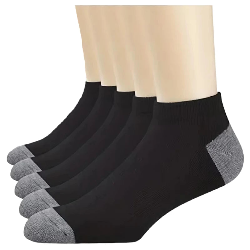 Men's Mid-Calf Sports Socks, 5 Pairs