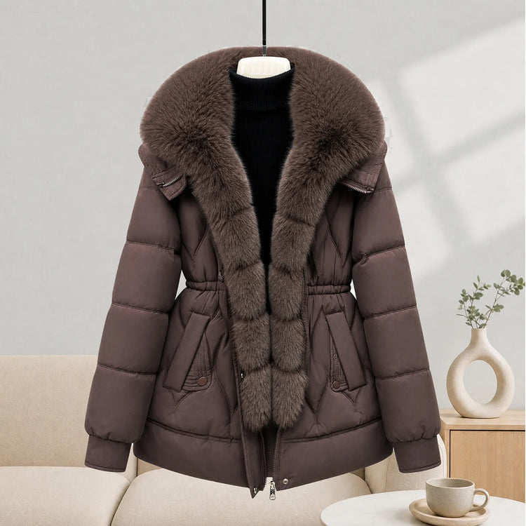 Fur-Collar Puffer Jacket