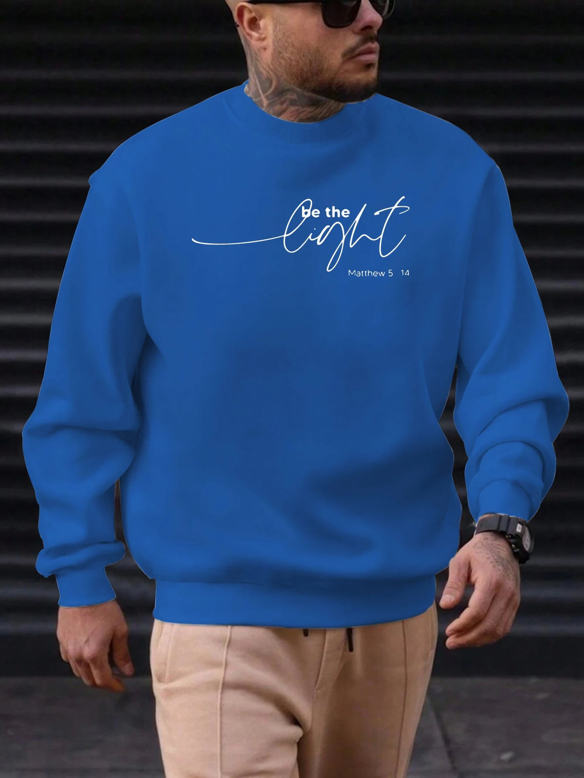 Men's "Be the Light" Sweatshirt Top