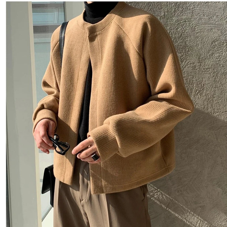 Men's Loose Knit Cardigan Sweater